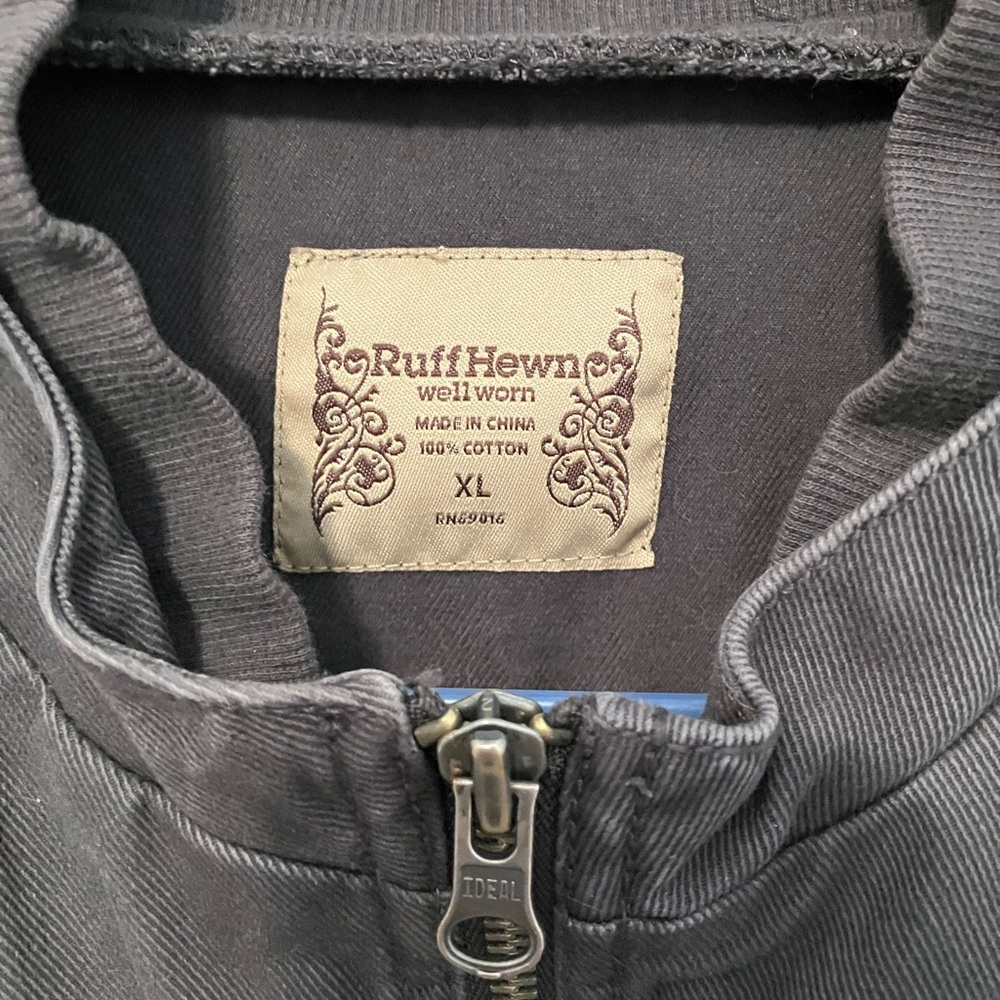 Ruff Hewn Medium Gray Jacket VGUC Sz XL - Picture 3 of 12